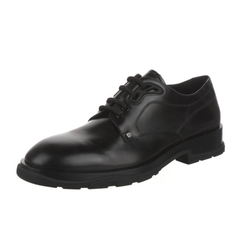 Alexander McQueen AMQ Pierced Eyelet Lace Up Leather Derby Oxford Shoes